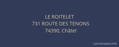 LE ROITELET