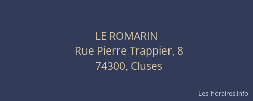 LE ROMARIN