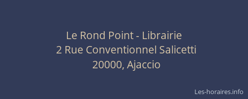 Le Rond Point - Librairie
