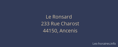 Le Ronsard