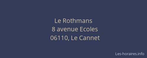 Le Rothmans