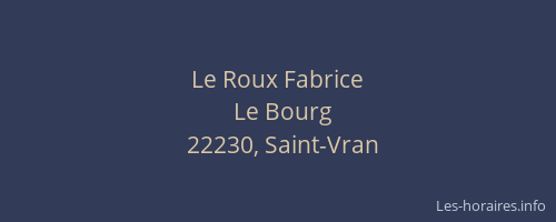 Le Roux Fabrice