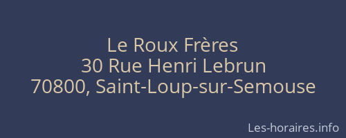 Le Roux Frères