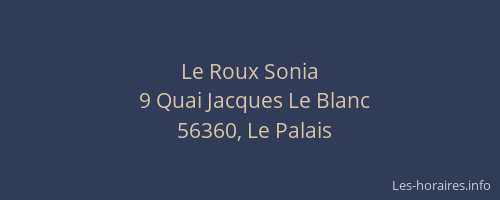 Le Roux Sonia