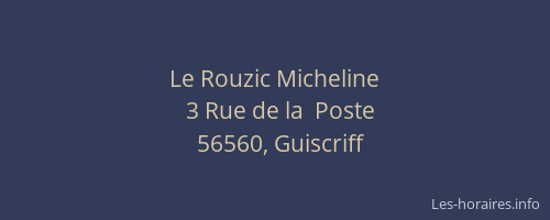 Le Rouzic Micheline