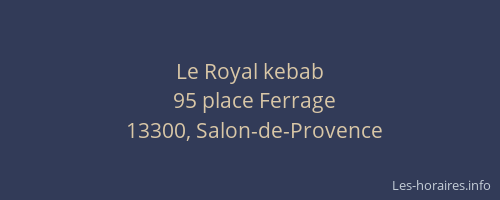 Le Royal kebab