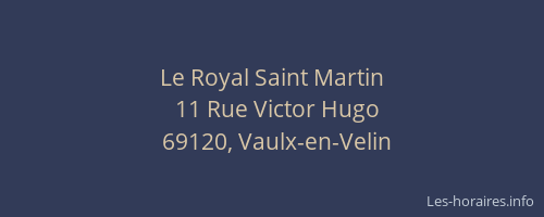 Le Royal Saint Martin