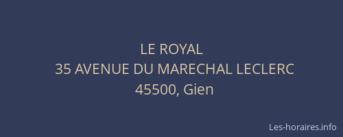 LE ROYAL
