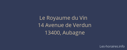Le Royaume du Vin
