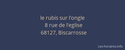 le rubis sur l'ongle