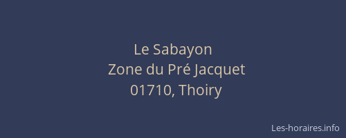 Le Sabayon