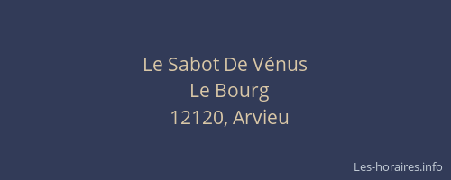 Le Sabot De Vénus
