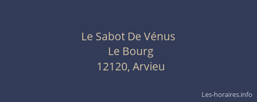 Le Sabot De V&eacute;nus
