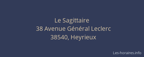 Le Sagittaire