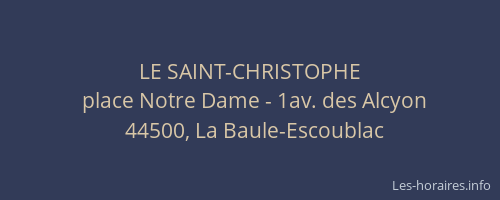 LE SAINT-CHRISTOPHE
