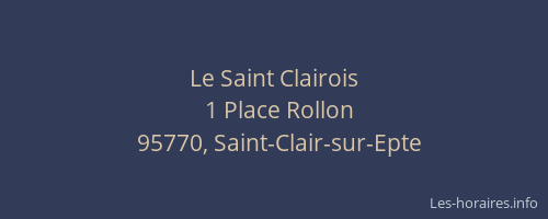 Le Saint Clairois