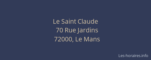 Le Saint Claude