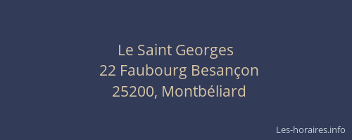 Le Saint Georges