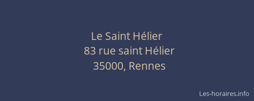Le Saint Hélier