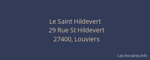 Le Saint Hildevert