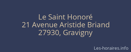Le Saint Honoré