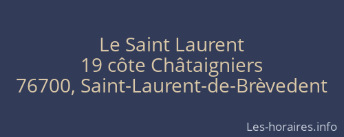 Le Saint Laurent