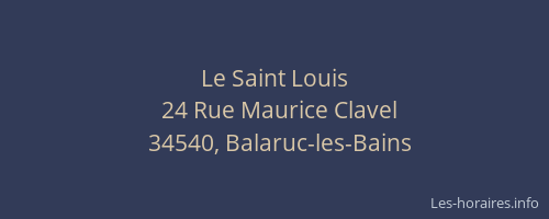 Le Saint Louis