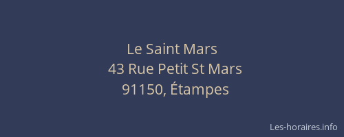 Le Saint Mars