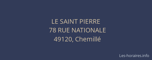 LE SAINT PIERRE