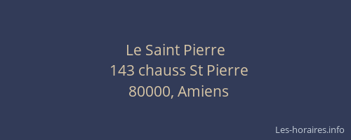 Le Saint Pierre