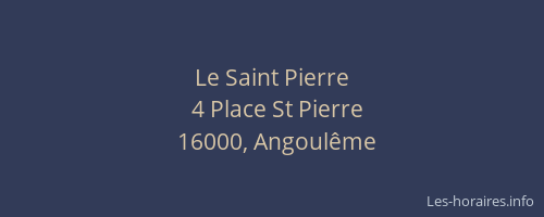 Le Saint Pierre