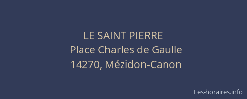 LE SAINT PIERRE