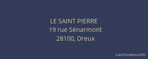LE SAINT PIERRE