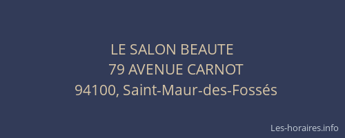 LE SALON BEAUTE