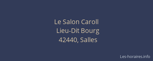 Le Salon Caroll