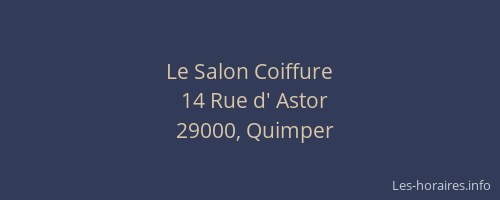 Le Salon Coiffure