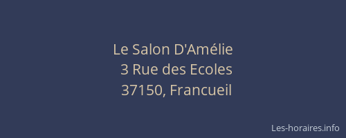 Le Salon D'Am&eacute;lie