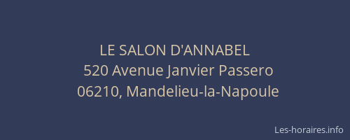 LE SALON D'ANNABEL