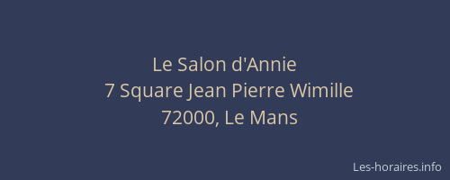 Le Salon d'Annie