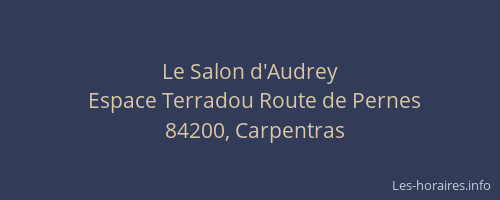 Le Salon d'Audrey