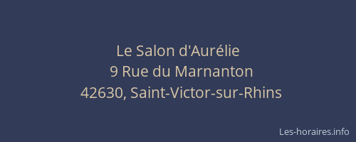 Le Salon d'Aurélie