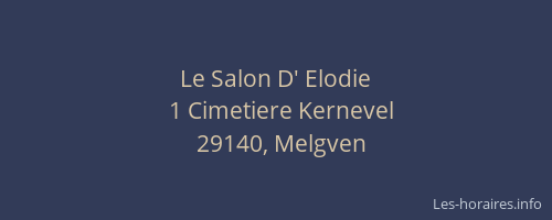 Le Salon D' Elodie