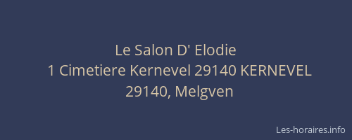 Le Salon D' Elodie