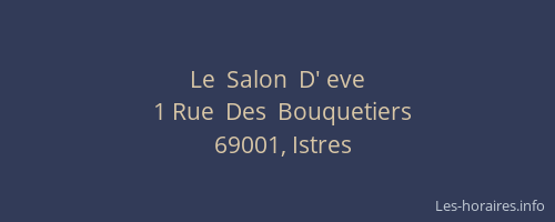 Le  Salon  D' eve