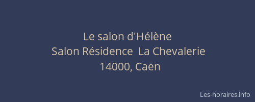Le salon d'Hélène
