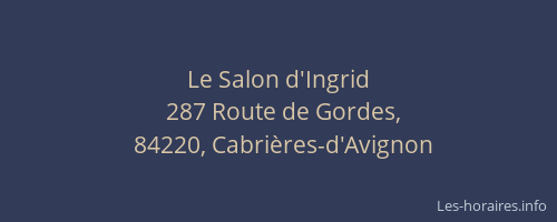 Le Salon d'Ingrid