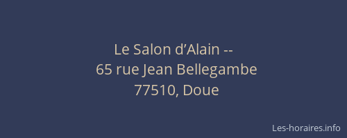 Le Salon d’Alain --