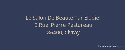 Le Salon De Beaute Par Elodie