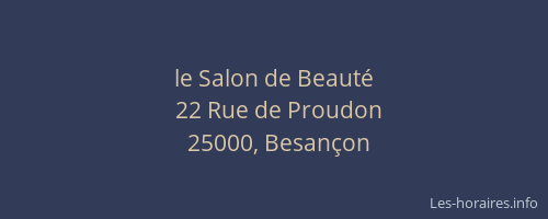 le Salon de Beauté