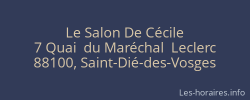 Le Salon De Cécile